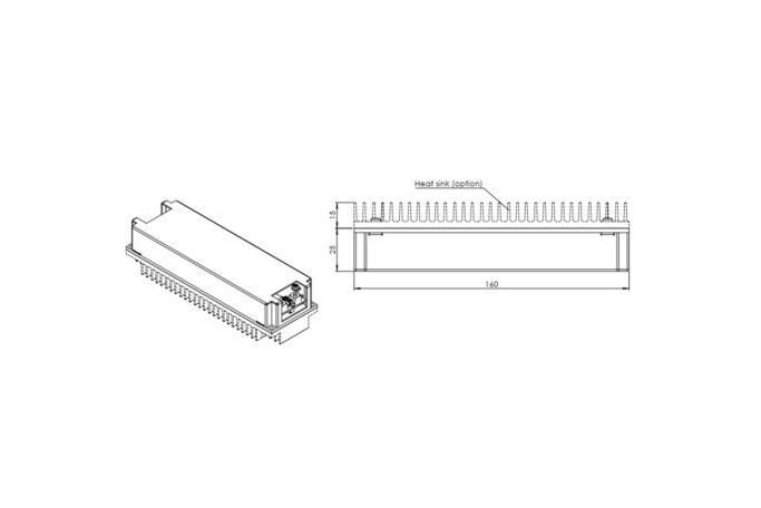 dcdc converter 320W heatsink option