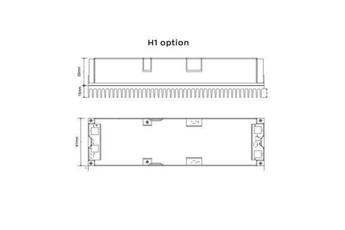 dcdc converter 500W heatsink option